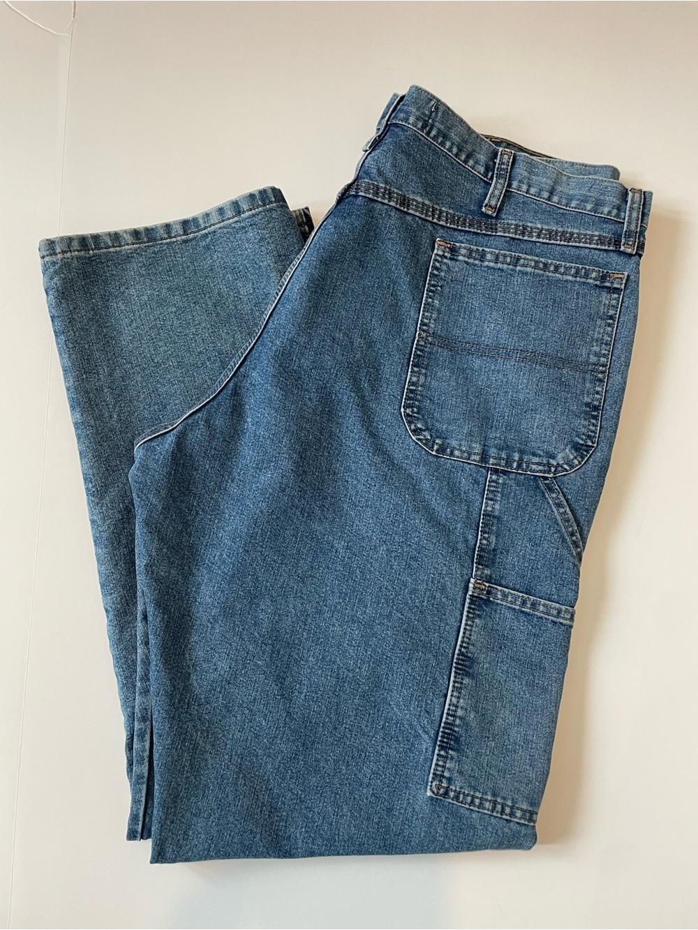 Wrangler Classic Carpenter Jeans Men's 40x34 Blue Workwear